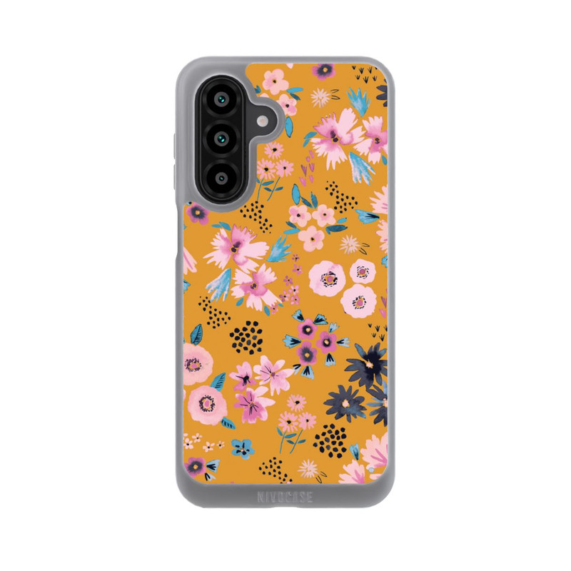 Galaxy A18 5G NIVOpure Petites Fleurs Jaune Moutarde