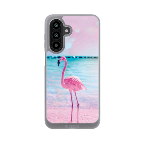 Samsung Galaxy A18 5G NIVOpure Rosa Flamingo am Meer