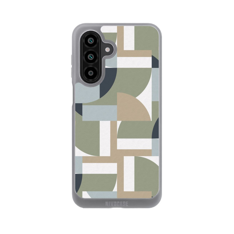 Galaxy A18 5G NIVOpure Futuristische Bauhaus Polygone Beige