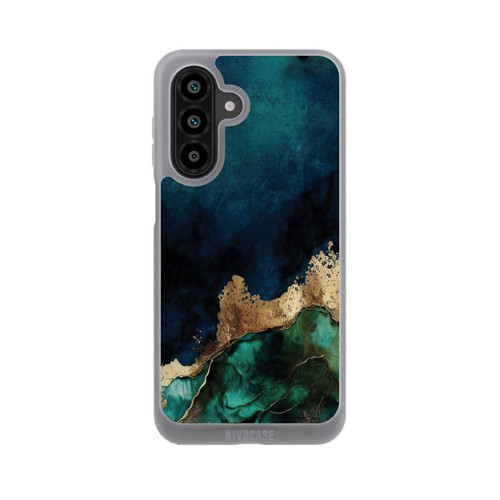 Samsung Galaxy A18 5G NIVOpure Bleu pétrole avec or