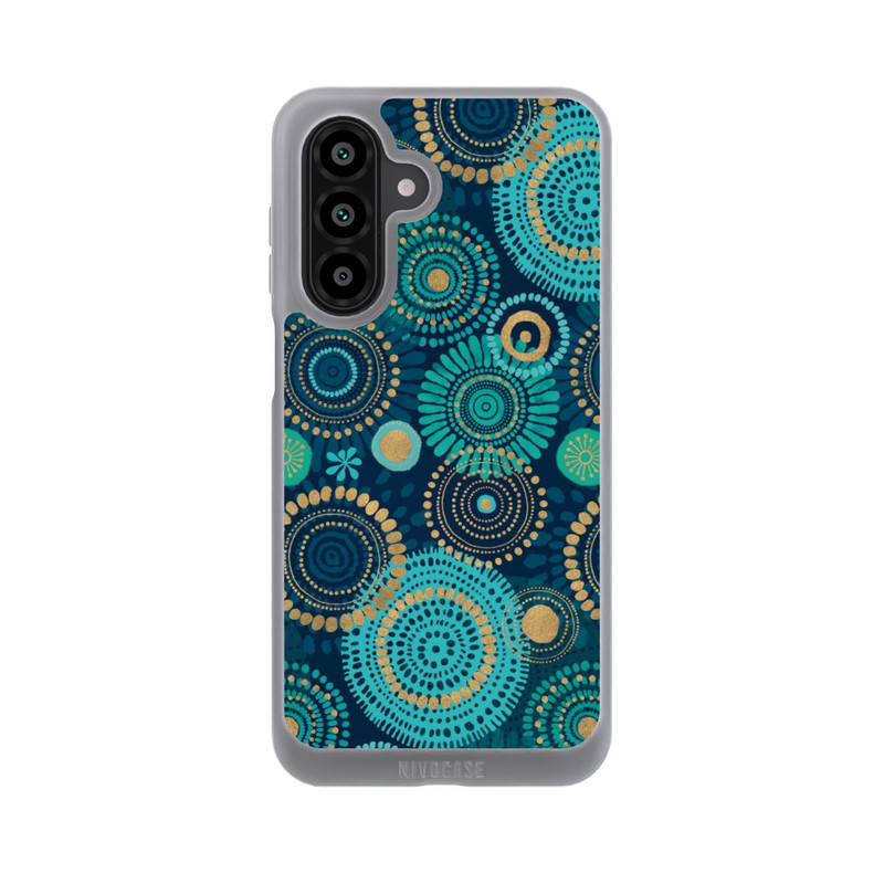 Galaxy A18 5G NIVOpure Blockprint India Teal Gold