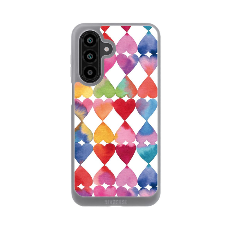 Galaxy A18 5G NIVOpure Buntes Herz Watercolor Muster