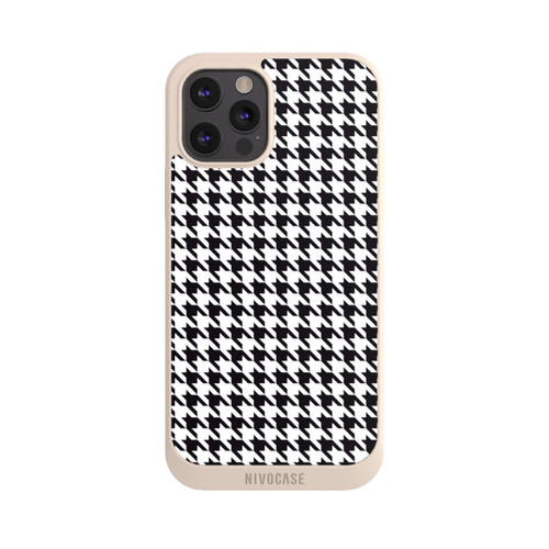 Apple iPhone 12 Pro Max NIVOpure Hahnentritt Schwarz Weiß