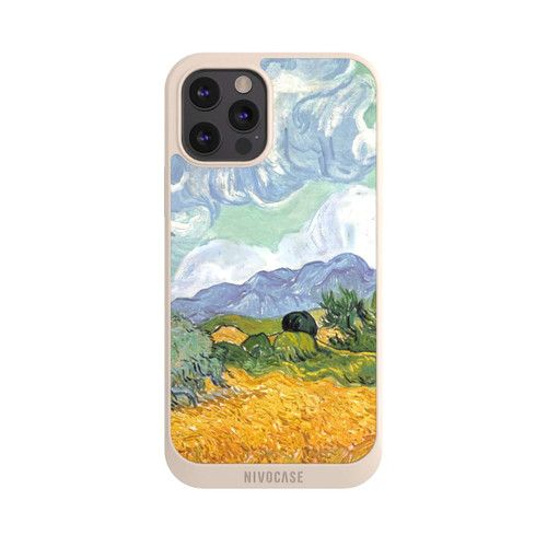 Apple iPhone 12 Pro Max NIVOpure Weizenfeld mit Zypressen