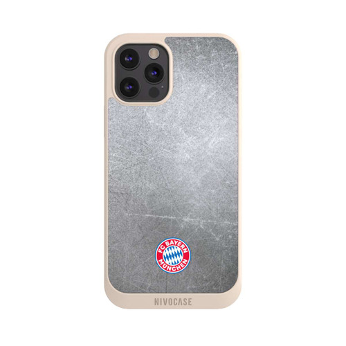 Apple iPhone 12 Pro Max NIVOpure Klassisches FCB Logo Klein - Bunt auf Metalllook