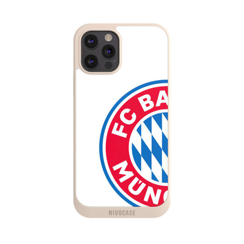Apple iPhone 12 Pro Max NIVOpure Großes FCB Logo Weiß