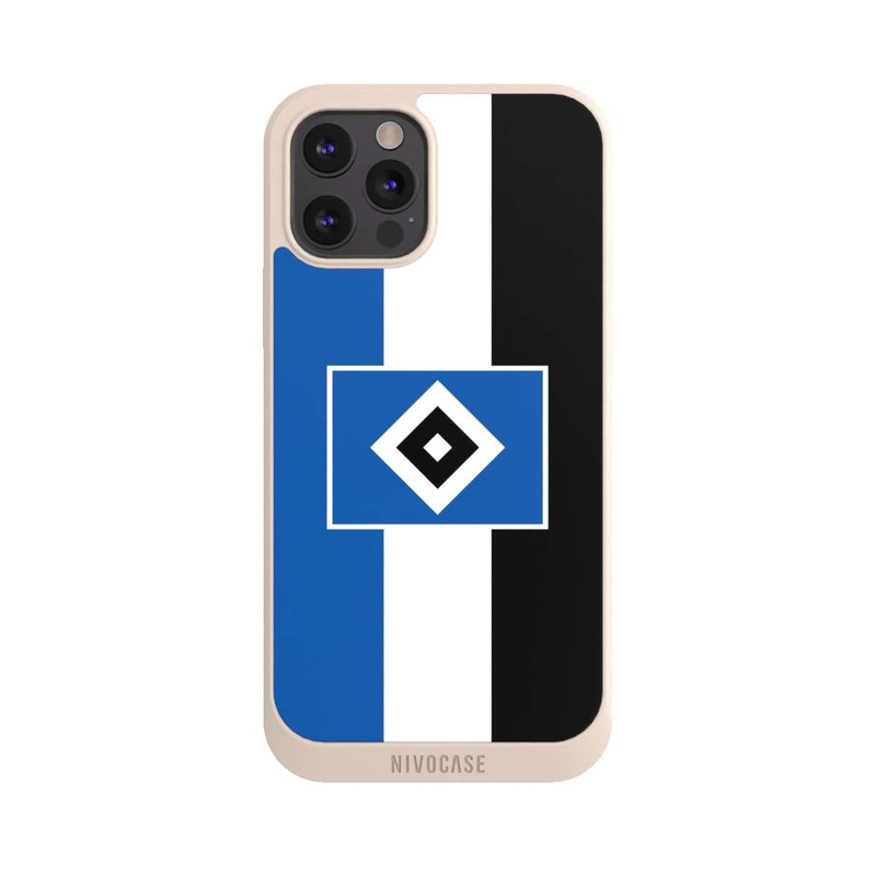 iPhone 12 Pro Max NIVOpure HSV Streifen - Blau-Weiß-Schwarz