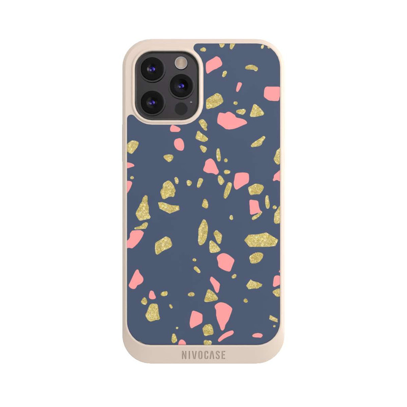 iPhone 12 Pro Max NIVOpure Terazzo Gold-Optik