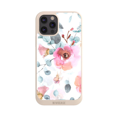 Apple iPhone 12 Pro Max NIVOpure Aquarell Blumentapete