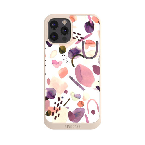 Apple iPhone 12 Pro Max NIVOpure Abstrakte Formen aquarell lila
