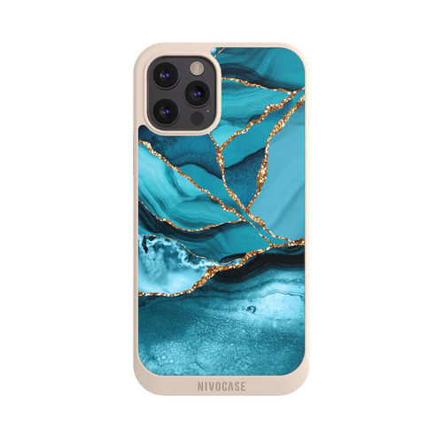 Apple iPhone 12 Pro Max NIVOpure Eisblaue Marmor Landschaft