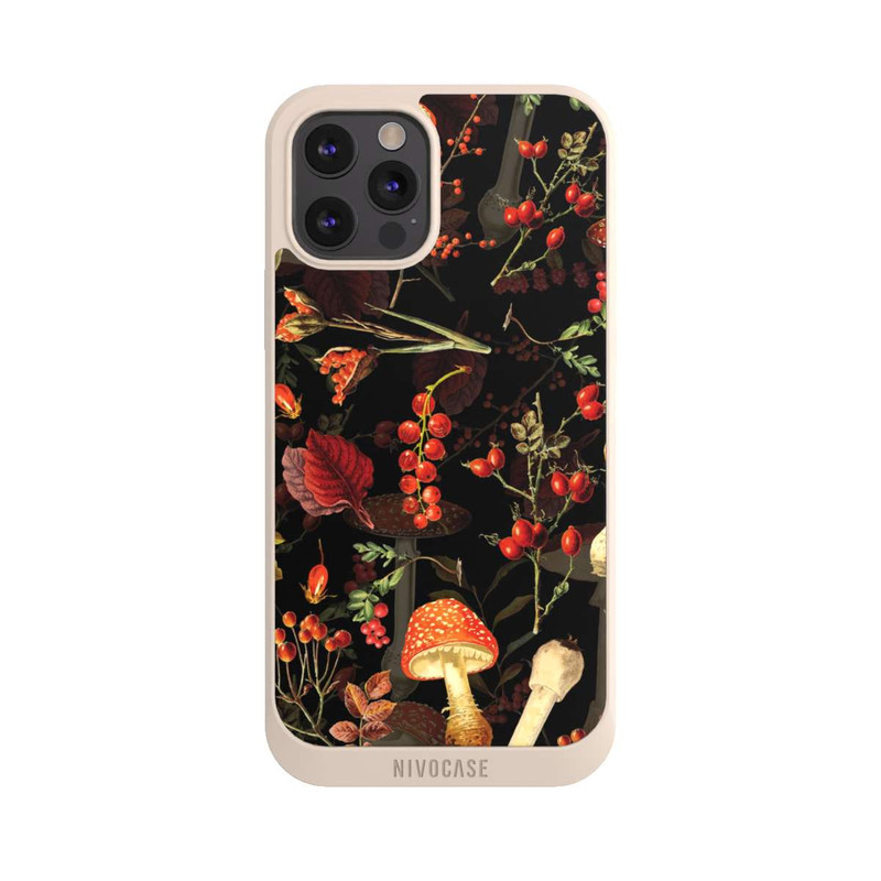 iPhone 12 Pro Max NIVOpure Pilzmuster Schwarz