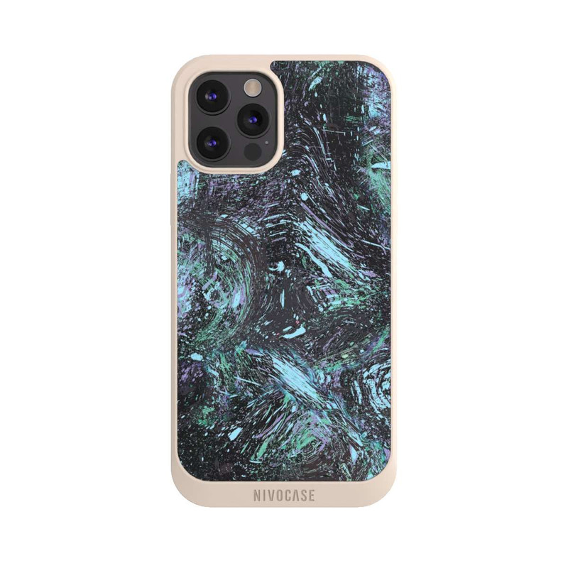 iPhone 12 Pro Max NIVOpure Abstrakt tropfender Staub lila