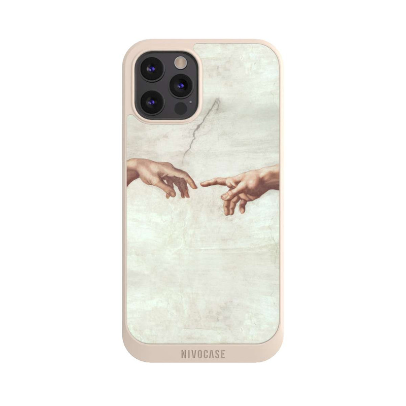 iPhone 12 Pro Max NIVOpure Die Hände von Gott und Adam von Michelangelo Buonarroti