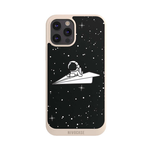 Apple iPhone 12 Pro Max NIVOpure Astronaut Paper Plane Comic
