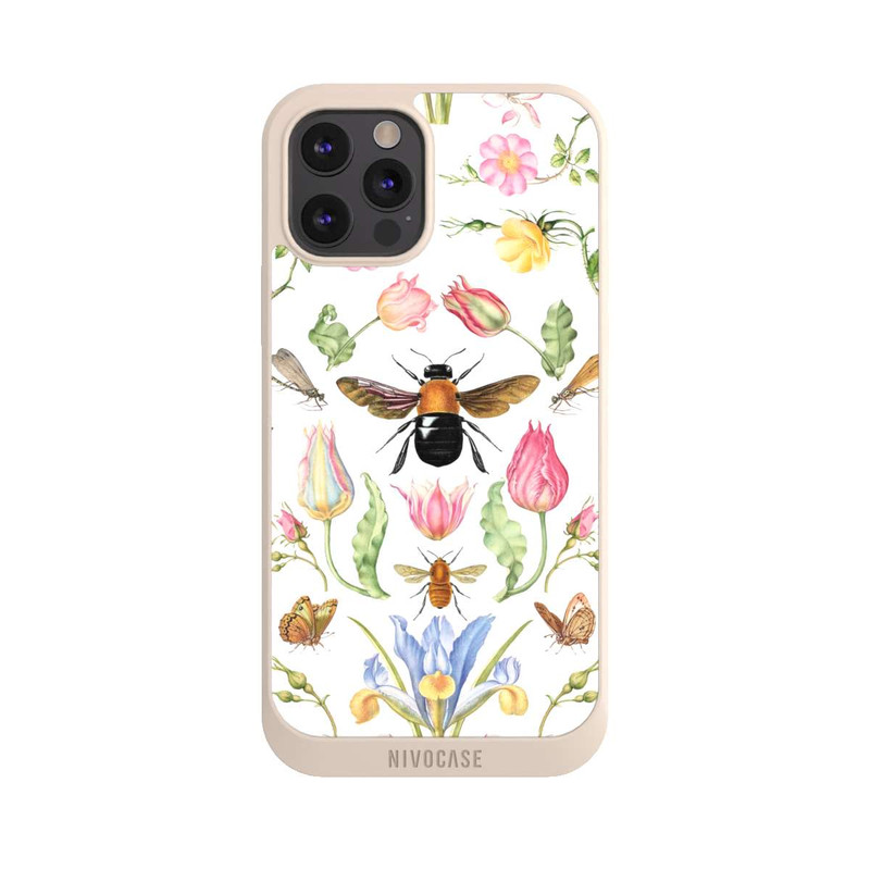 iPhone 12 Pro Max NIVOpure Wildblumen mit Biene weiß
