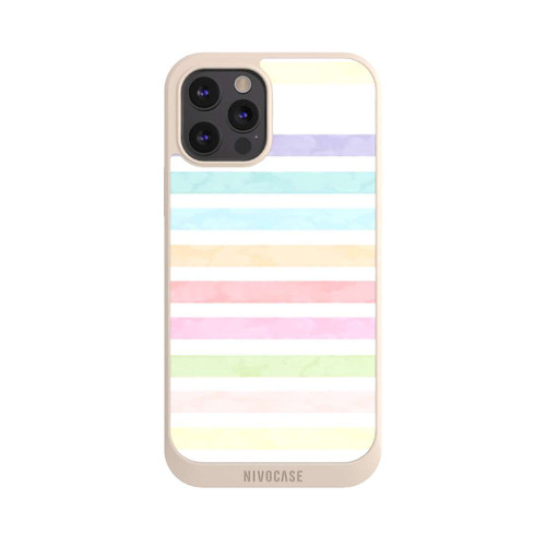 Apple iPhone 12 Pro Max NIVOpure Regenbogenfarbene Streifen