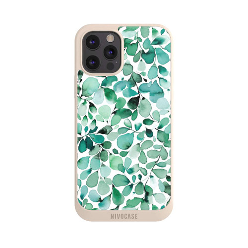 Apple iPhone 12 Pro Max NIVOpure Aquarellmuster Blätter