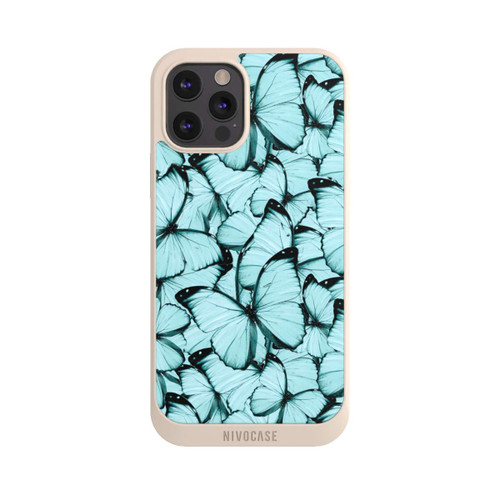 Apple iPhone 12 Pro Max NIVOpure Teal Schmetterlinge