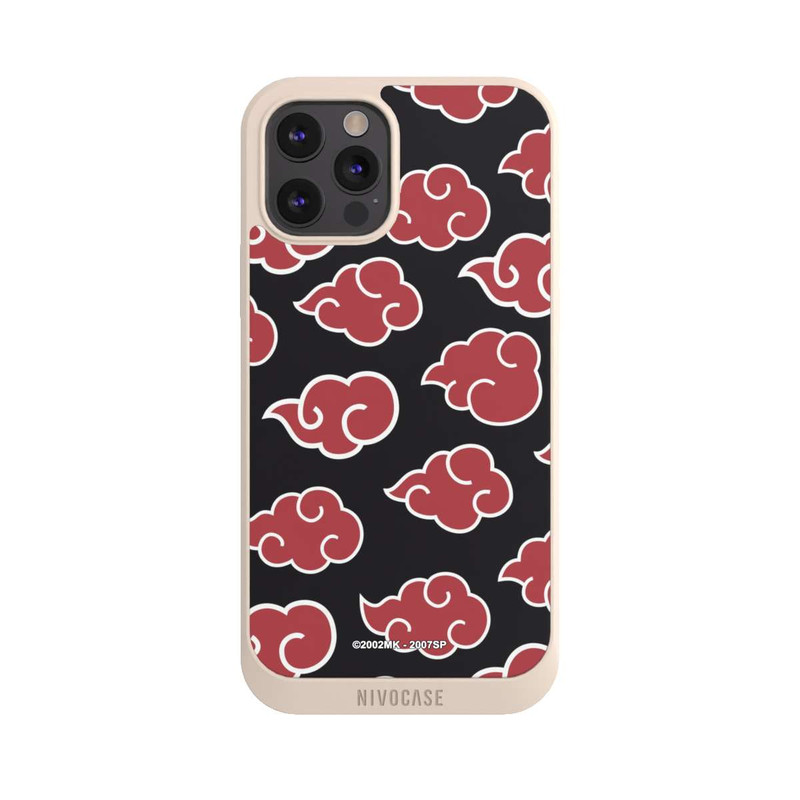 iPhone 12 Pro Max NIVOpure Akatsuki Pattern Black Big