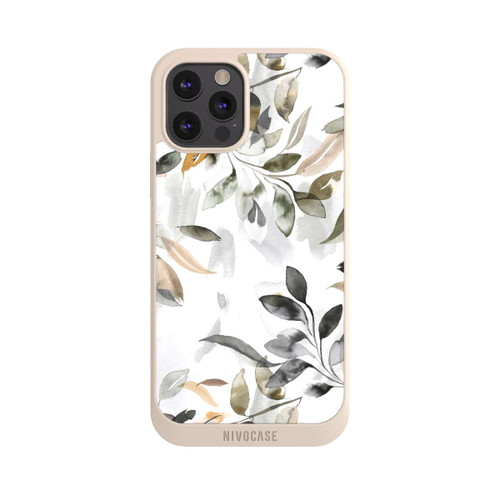 Apple iPhone 12 Pro Max NIVOpure Aquarellblätter neutral