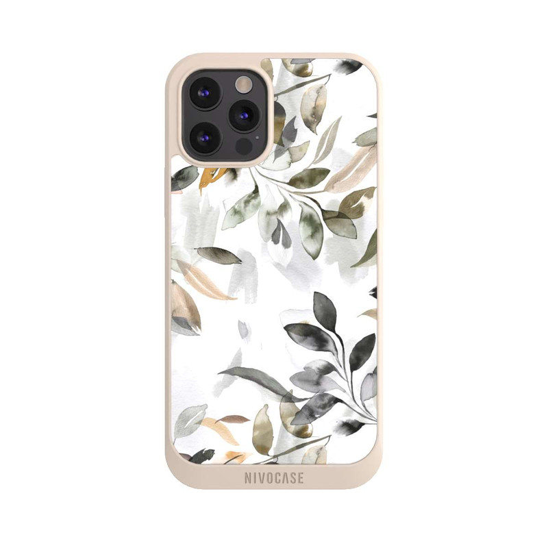 iPhone 12 Pro Max NIVOpure Aquarellblätter neutral