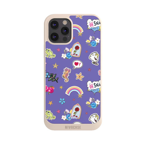 Apple iPhone 12 Pro Max NIVOpure Princess Pattern Purple Disney Princess