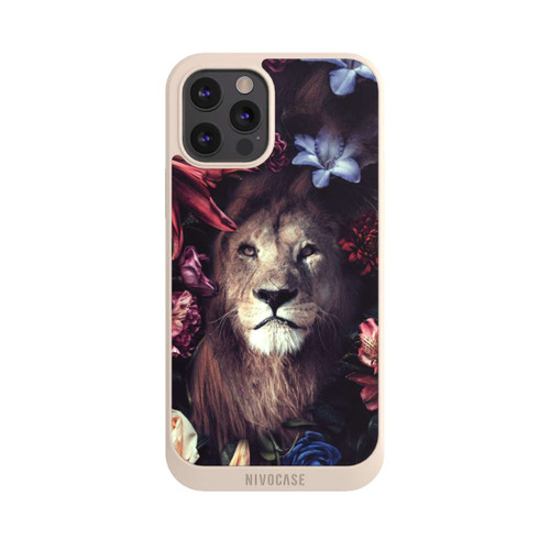 Apple iPhone 12 Pro Max NIVOpure Löwe Blumenrahmen