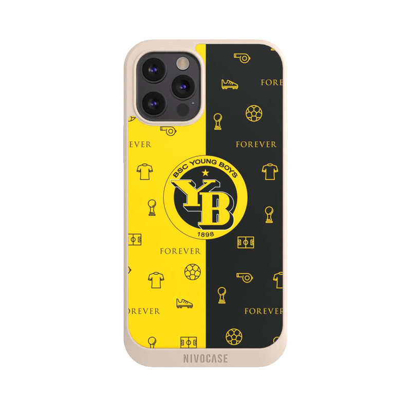 iPhone 12 Pro Max NIVOpure BSC YB Gelb Schwarz Muster