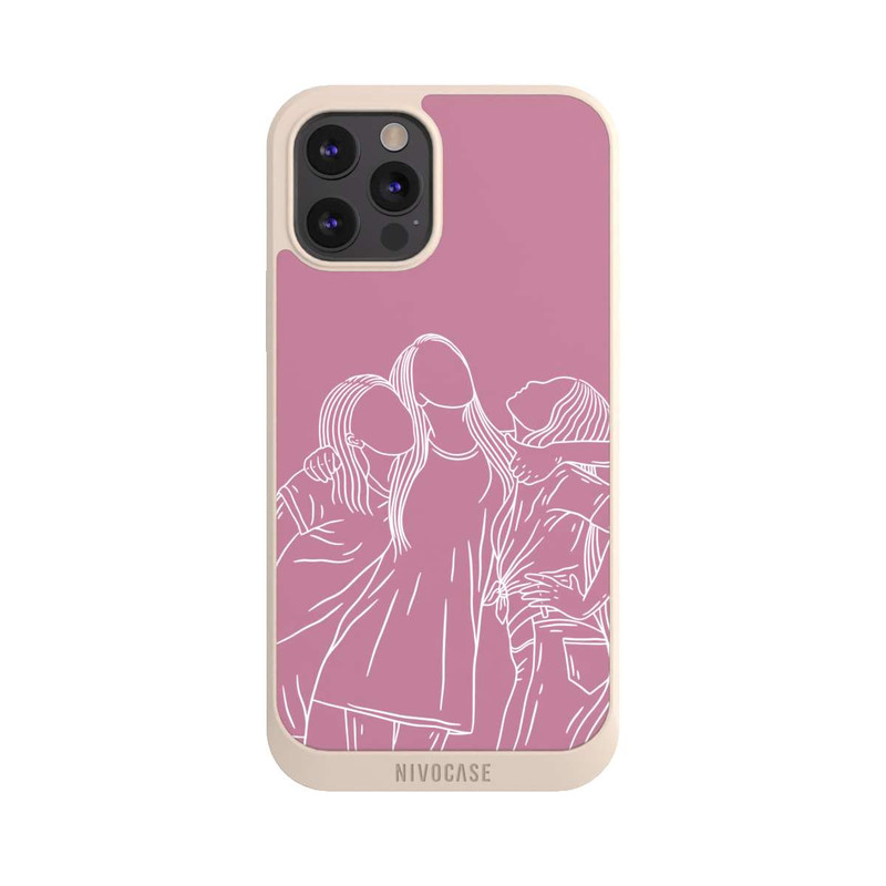 iPhone 12 Pro Max NIVOpure Freundinnen Line Art