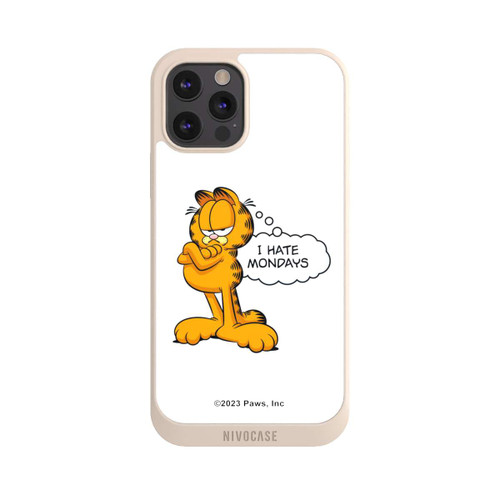 Apple iPhone 12 Pro Max NIVOpure Garfield I Hate Mondays Weiß