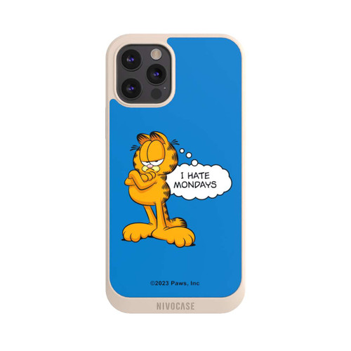 Apple iPhone 12 Pro Max NIVOpure Garfield I Hate Mondays Blau