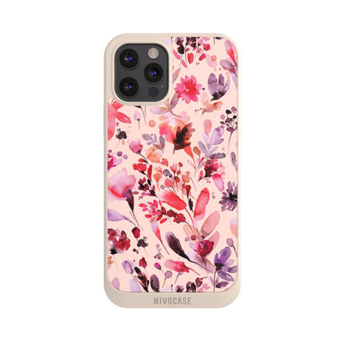 Apple iPhone 12 Pro Max NIVOpure Künstlerische Blumen Viva Magenta