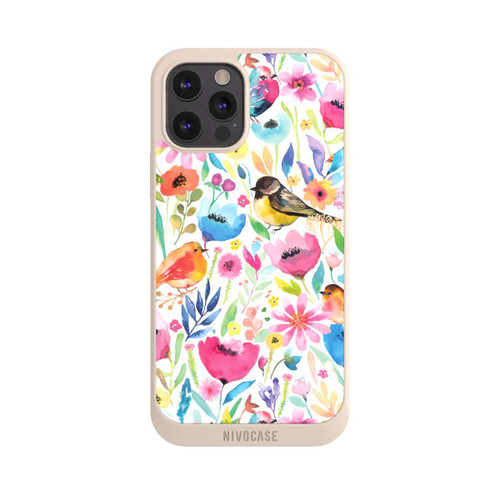 Apple iPhone 12 Pro Max NIVOpure Wunderliche Vögel und Blumen