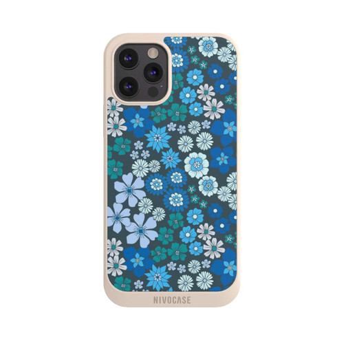 Apple iPhone 12 Pro Max NIVOpure Blaue Blumen DeinDesign