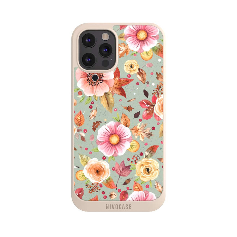 iPhone 12 Pro Max NIVOpure Herbstblumen Weiches Grün