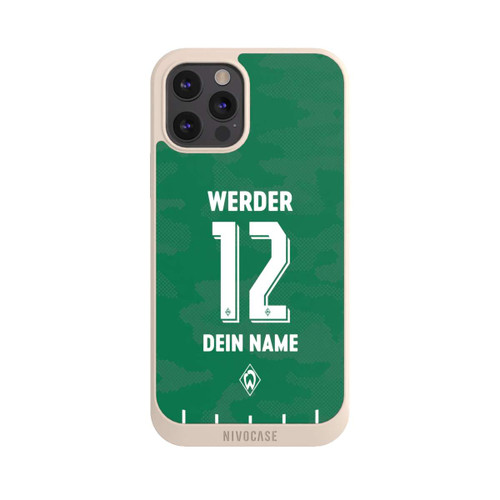 Apple iPhone 12 Pro Max NIVOpure Werder Bremen Trikot Personalisierbar 25-26