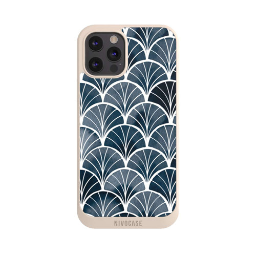 Apple iPhone 12 Pro Max NIVOpure Botanische Brise Art Deco Grau