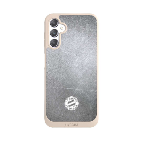 Samsung Galaxy A14 5G NIVOpure Classic FCB Logo Small - White on Metal Look