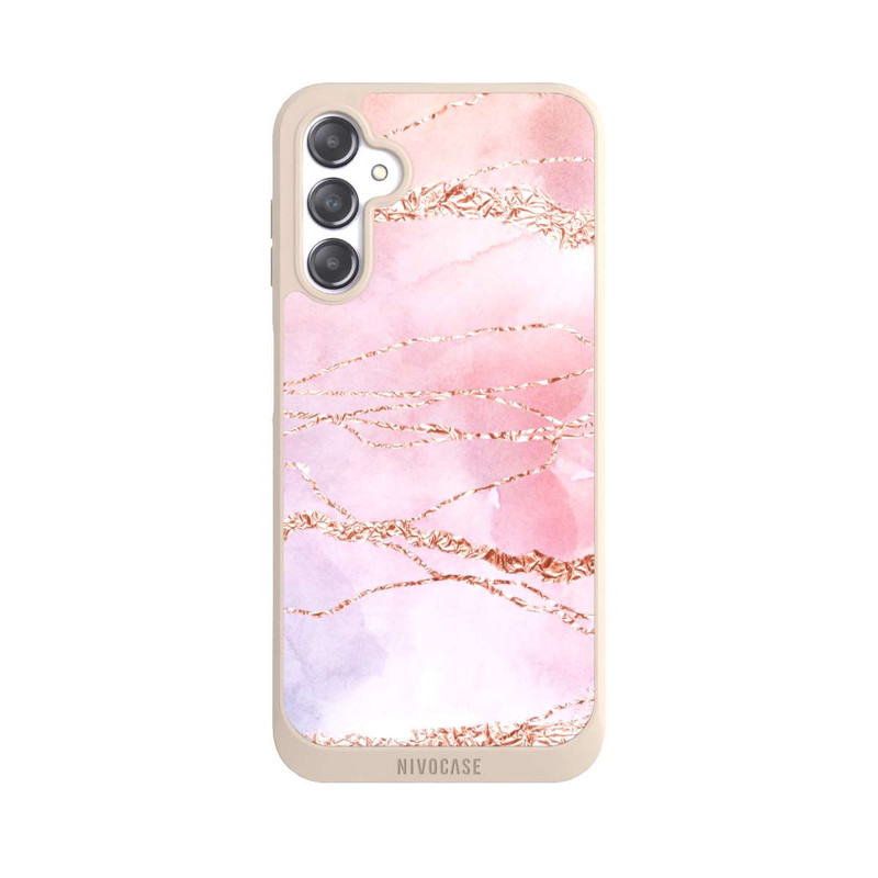 Galaxy A14 5G NIVOpure Glitter Look Pink Girly Marmor
