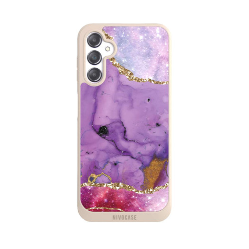 Samsung Galaxy A14 5G NIVOpure Purple Galaxy Glamour Marble