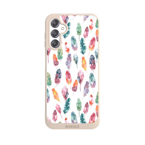 Samsung Galaxy A14 5G NIVOpure Boho Watercolor Feathers