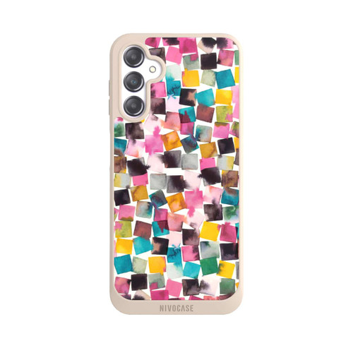 Samsung Galaxy A14 5G NIVOpure Watercolor Geometric Plaids Pink