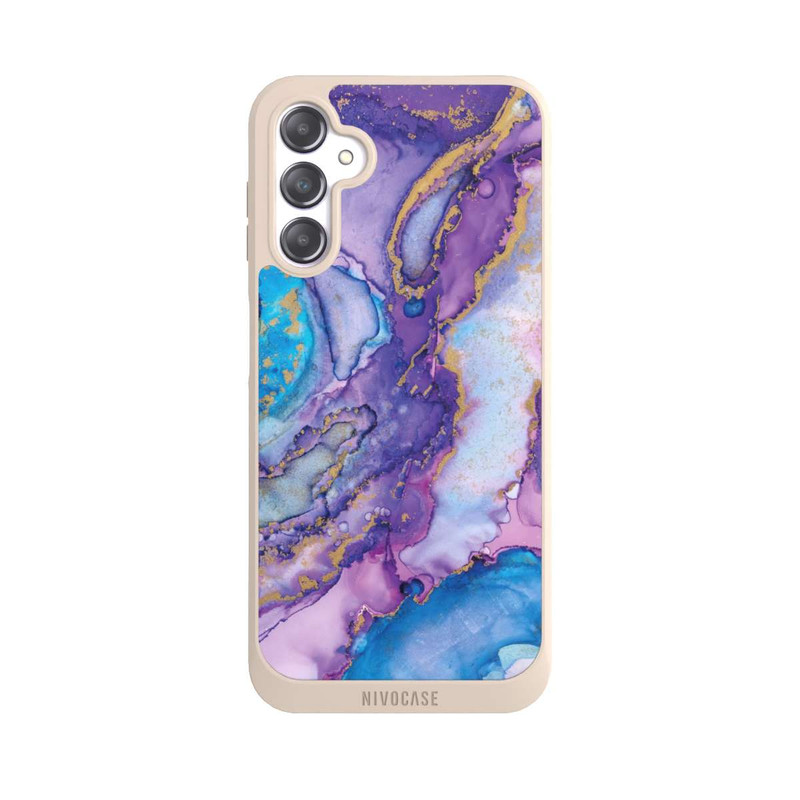 Galaxy A14 5G NIVOpure Purple und Blue Swirl Ink