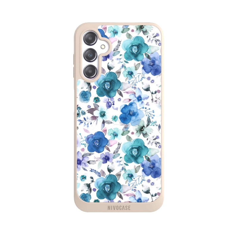 Galaxy A14 5G NIVOpure Winter Floral Bouquets Blue