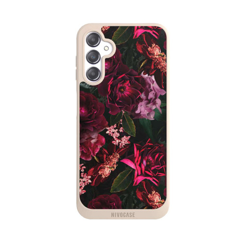 Samsung Galaxy A14 5G NIVOpure Dark Red and Pink Flowers