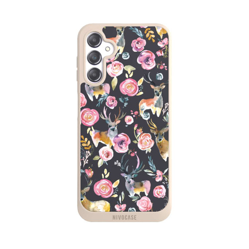 Samsung Galaxy A14 5G NIVOpure Deers and flowers Anthracite
