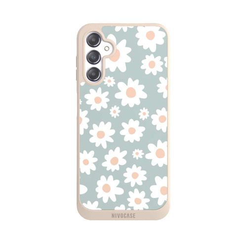 Samsung Galaxy A14 5G NIVOpure Daisy Flower Seamless Pattern Green