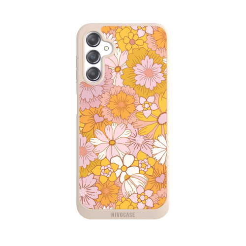 Samsung Galaxy A14 5G NIVOpure Retro Flower Walpaper Yellow