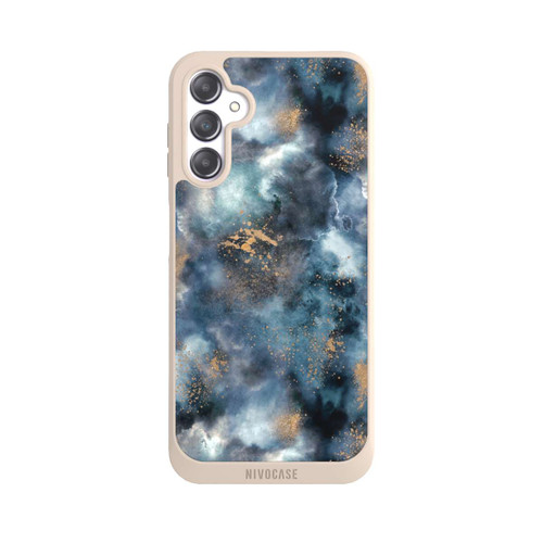 Samsung Galaxy A14 5G NIVOpure Smoky Marble Watercolor Navy